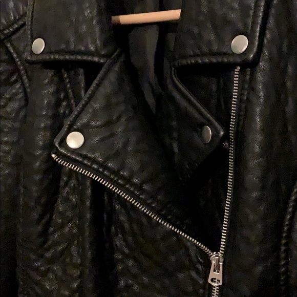 Vegan Leather Biker Jacket - Picture 3 of 11
